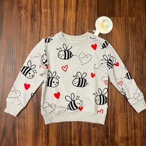 NWT Little Sleepies Bee Happy Toddler Sweatshirt